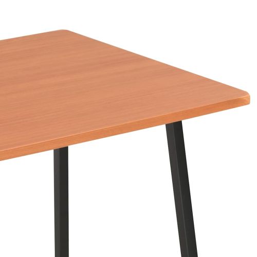 Бюро с модул с рафтове, черно и кафяво, 102x50x117 см