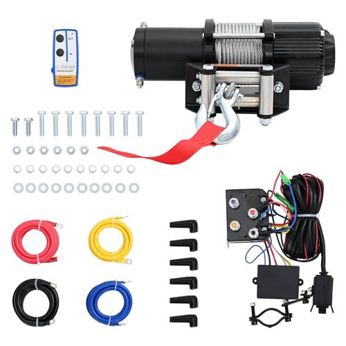 Електрическа лебедка, 12 V, 4500 lbs, 2040 кг, с дистанционно
