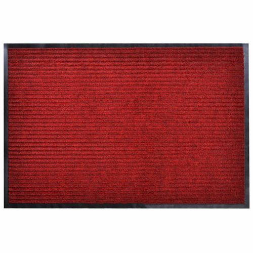 Изтривалка за врата, червена, 90 x 120 см, PVC