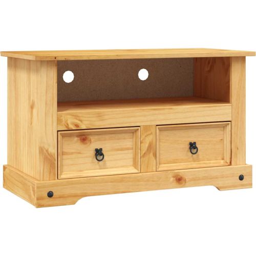 ТВ шкаф, мексикански бор, стил Корона, 91x43x56 cм