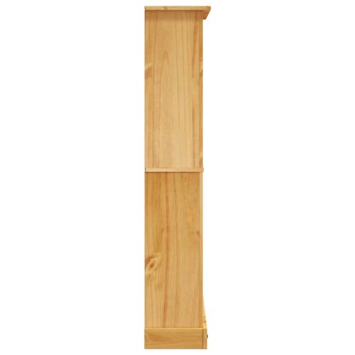 Библиотека с 4 рафта мексикански бор стил Корона 80x29x150 cм