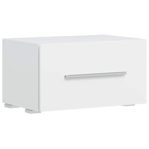 Секция с ТВ модул от пет части, с LED осветление, бял