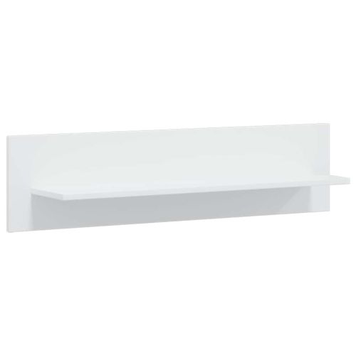Секция с ТВ модул от пет части, с LED осветление, бял
