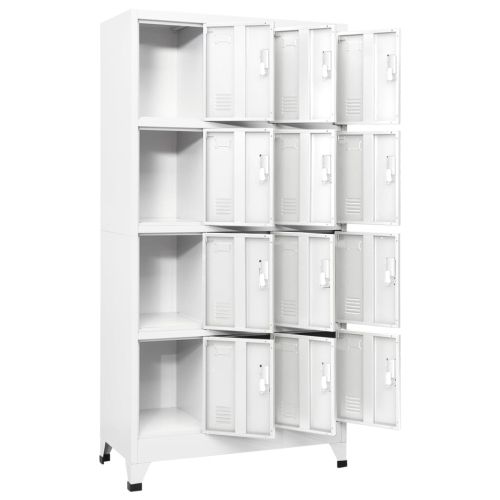 Заключващ се шкаф с 12 отделения, 90x45x180 см