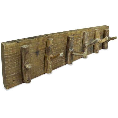 Закачалка за палта, смесена рециклирана дървесина, 60x15 см