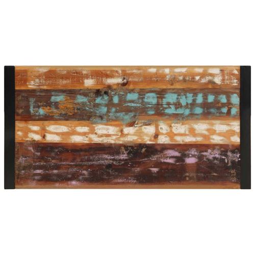 Маса за кафе, 120x60x40 см, масивно регенерирано дърво