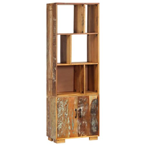 Етажерка за книги, 60x35x180 см, регенерирано дърво масив