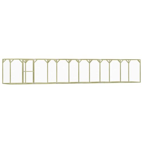 Клетка за пилета, 1,5x9x1,5 м, импрегниран бор