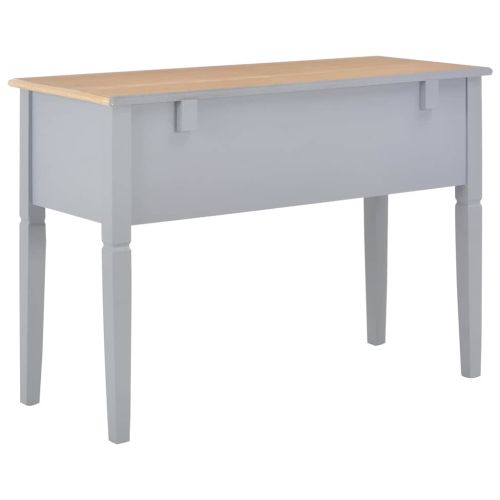 Писалище, сиво, 109,5x45x77,5 см, дърво