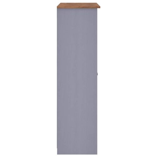 Гардероб с 3 врати, сив, 118x50x171,5 см, бор, Panama Range