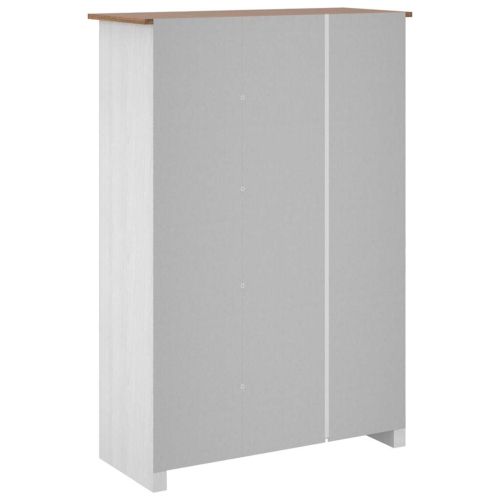 Гардероб с 3 врати, бял, 118x50x171,5 см, бор, Panama Range
