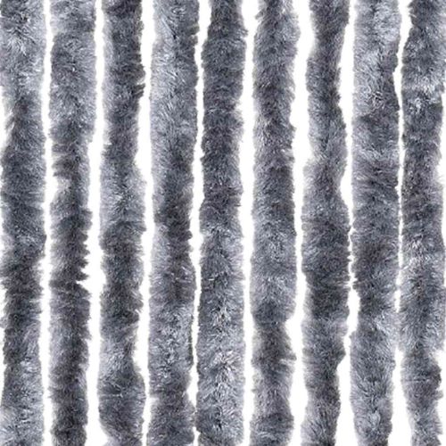 Завеса против насекоми, сребриста, 100x220 см, шенил