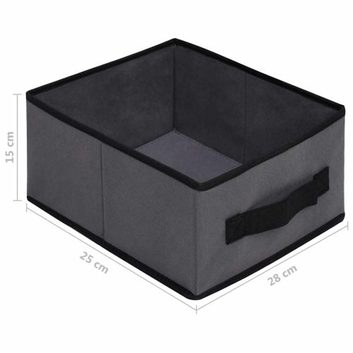 Шкаф за съхранение с 6 чекмеджета, 55x29x55 см, сив, стомана