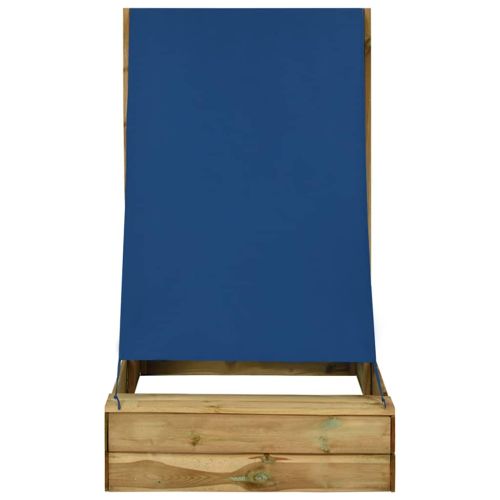 Пясъчник с покрив, 80x60x97,5 см, импрегнирано борово дърво