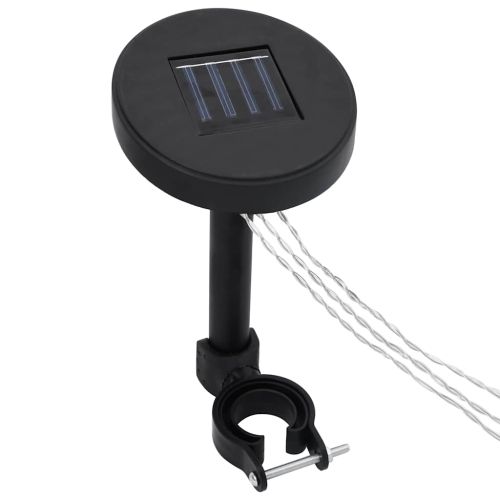 Градинска шатра с LED светещи стрингове, 3х3 м, антрацит