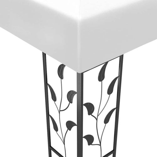 Шатра с LED светещи стрингове, 3х3 м, бяла