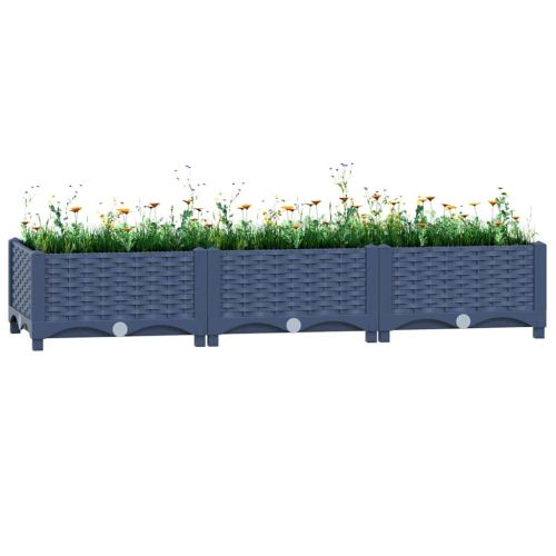 Повдигната леха, 120x40x23 см, полипропилен