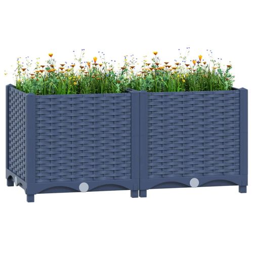 Повдигната леха, 80x40x38 см, полипропилен