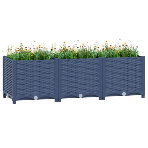 Повдигната леха, 120x40x38 см, полипропилен