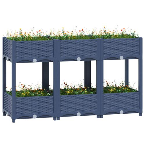 Повдигната леха, 120x40x71 см, полипропилен