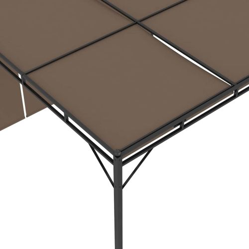 Градинска шатра със странична завеса, 3x3x2,25 м, таупе