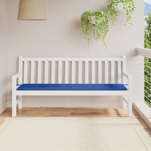 Възглавница за пейка кралско синьо 180x50x3 см Оксфорд плат
