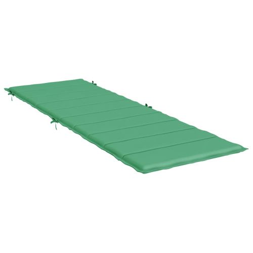 Шалте за шезлонг, зелено, 186x58x4 см, Оксфорд плат