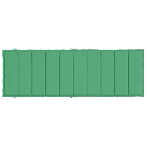 Шалте за шезлонг, зелено, 186x58x4 см, Оксфорд плат