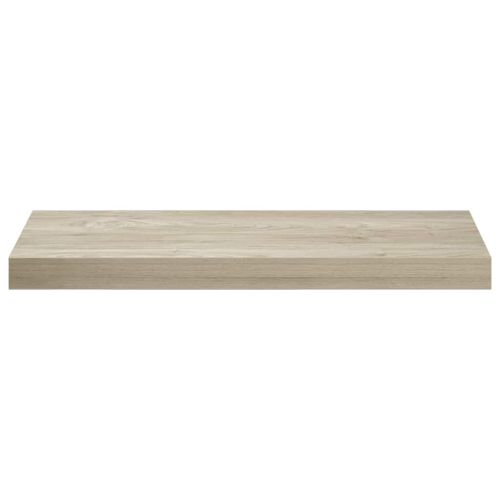 Окачени стенни рафтове, 2 бр, дъб, 60x23,5x3,8 см, МДФ