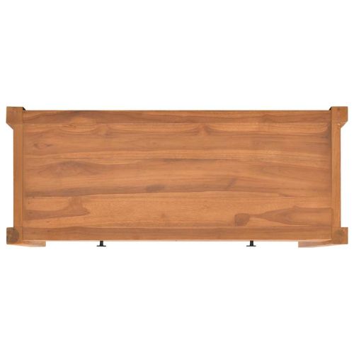 ТВ шкаф 100x40x45 см тиково дърво