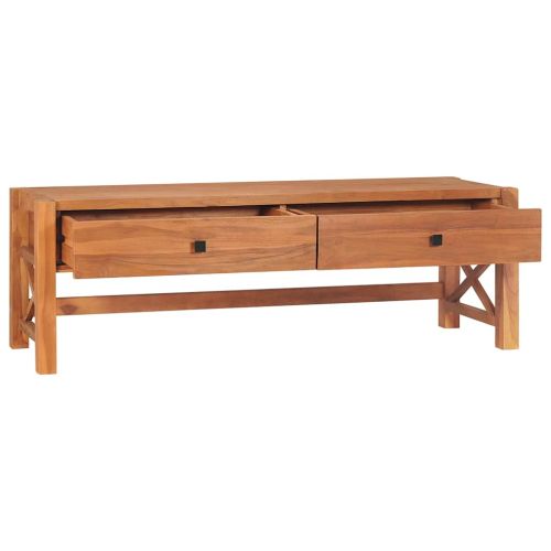 ТВ шкаф 140x40x45 см тиково дърво