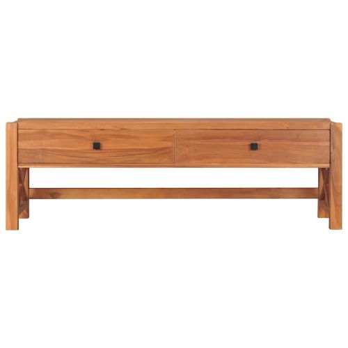 ТВ шкаф 140x40x45 см тиково дърво
