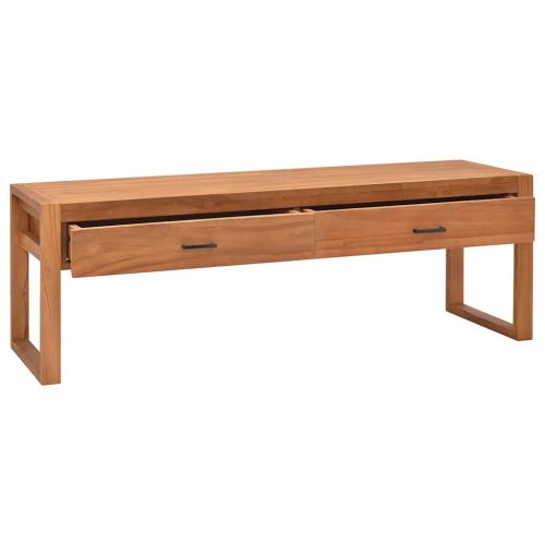 ТВ шкаф 140x40x45 см тиково дърво