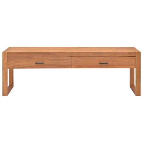ТВ шкаф 140x40x45 см тиково дърво