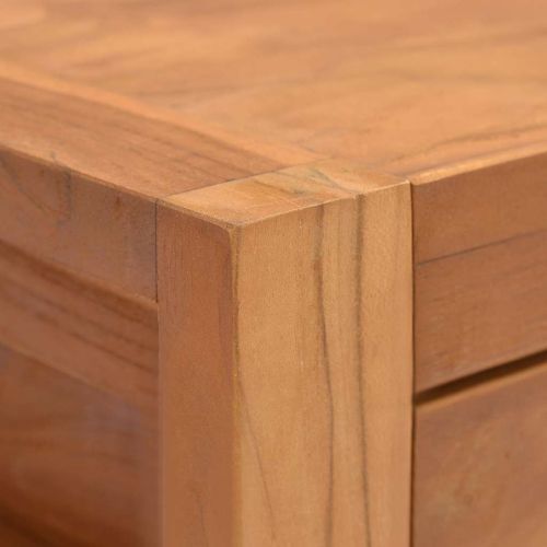 ТВ шкаф 140x40x45 см тиково дърво