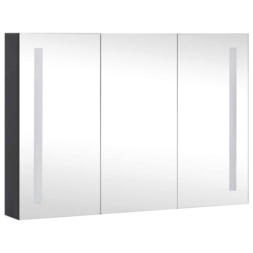 LED шкаф с огледало за баня, 89x14x62 см
