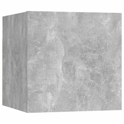 Нощно шкафче, бетонно сиво, 30,5x30x30 см, инженерно дърво