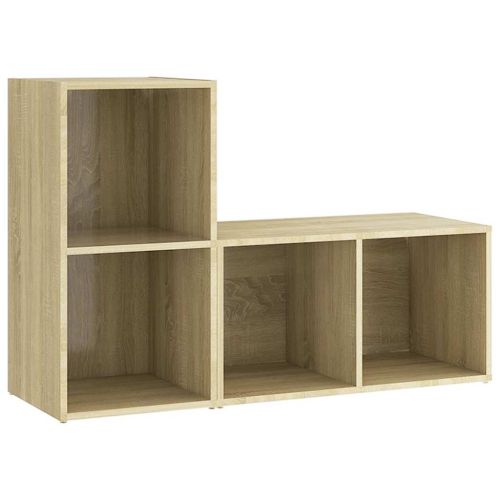 ТВ шкафове, 2 бр, дъб сонома, 72x35x36,5 см, инженерно дърво