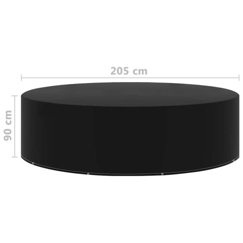 Покривала за градински мебели 2 бр 10 капси 205x90 см