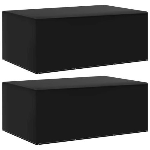 Покривала за градински мебели 2 бр 7 капси 225x143x90 см