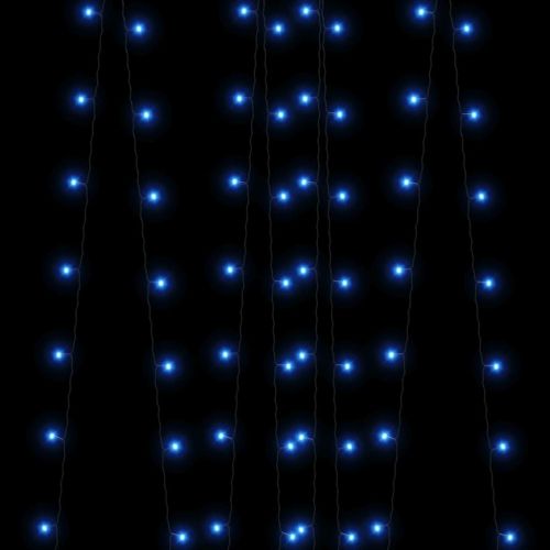 Соларни лампички 5 бр 5х200 LED сини за закрито/открито