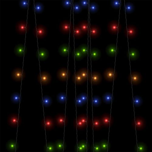 Соларни лампички 5 бр 5х200 LED многоцветни за закрито/открито