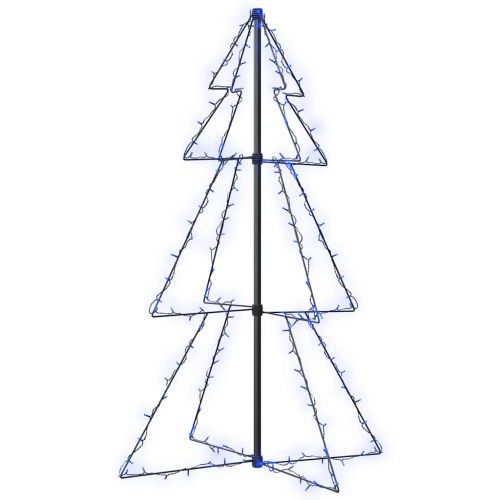 Коледна елха конус, 160 LED, за закрито и открито, 78x120 см
