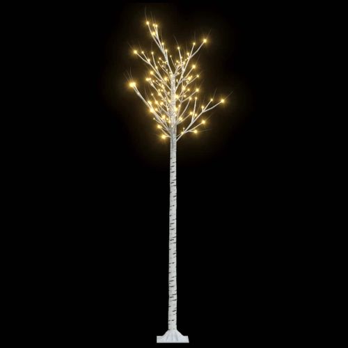 Коледно дърво 200 LED 2,2 м топло бяло върба за закрито/открито