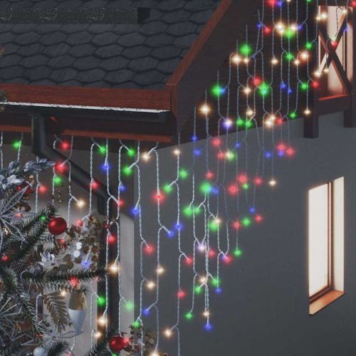 LED завеса ледени висулки 10 м 400 LED многоцветна 8 режима