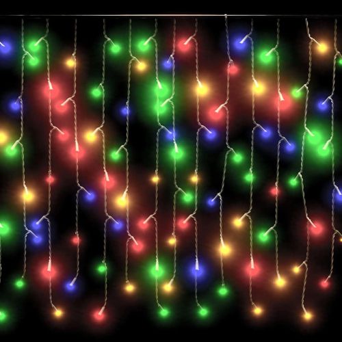 LED завеса ледени висулки 10 м 400 LED многоцветна 8 режима