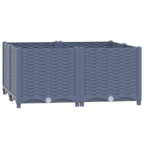 Повдигната леха, 80x80x38 см, полипропилен