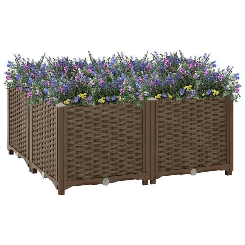 Повдигната леха, 80x80x38 см, полипропилен