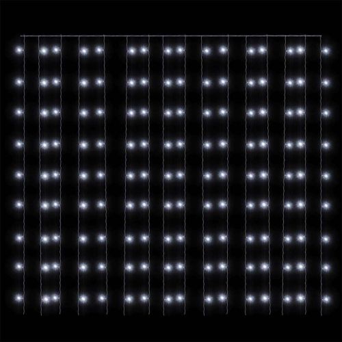 LED светеща завеса 3х3 м 300 LED студено бяло 8 режима