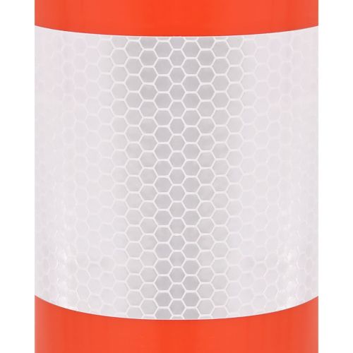 Сигнални колчета за контрол на трафика, 10 бр, 75 см, PE